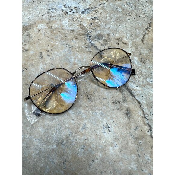 Lot of 4 Flower Blue Light Blocking Reader Glasses Computer Gold Round Frame main image 7